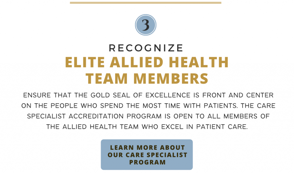 Recognize elite allied health team members